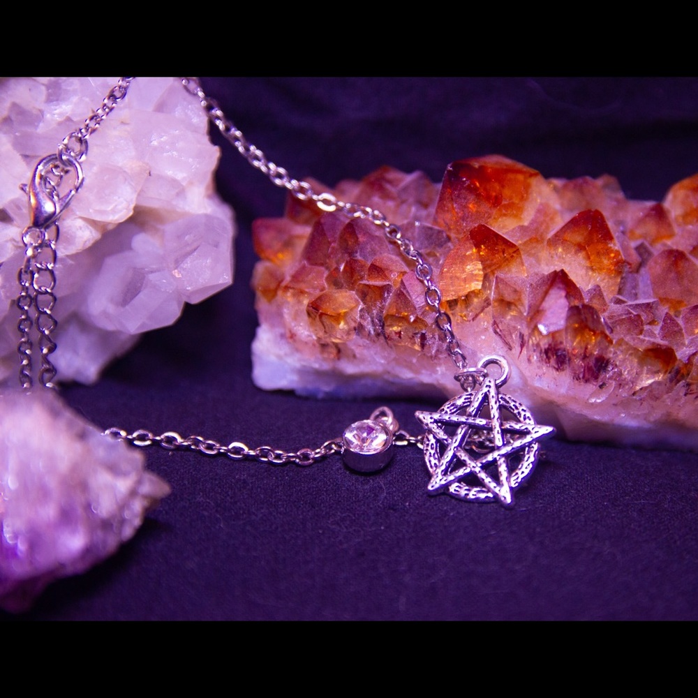 Pentagram anklet